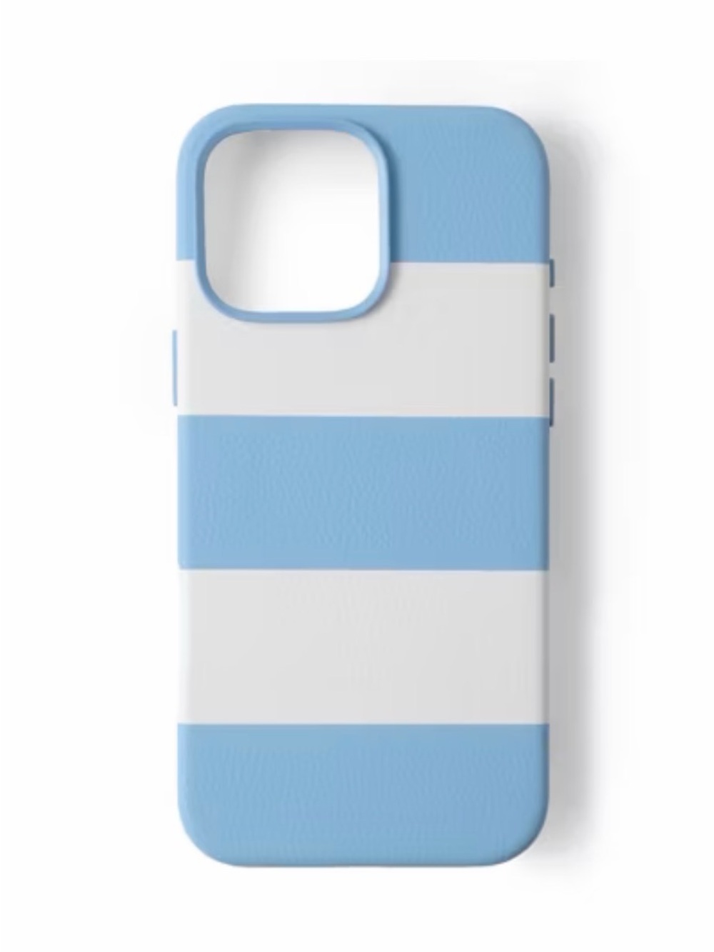 Hello Lux Light Blue Cabana Stripe Pebble PU iPhone Case - 16 Pro Max NIP